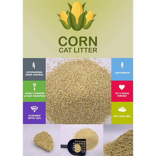  CORN CAT LITTER HIGH ABSORBTION ENVOIRNMENT FRIENDLY
