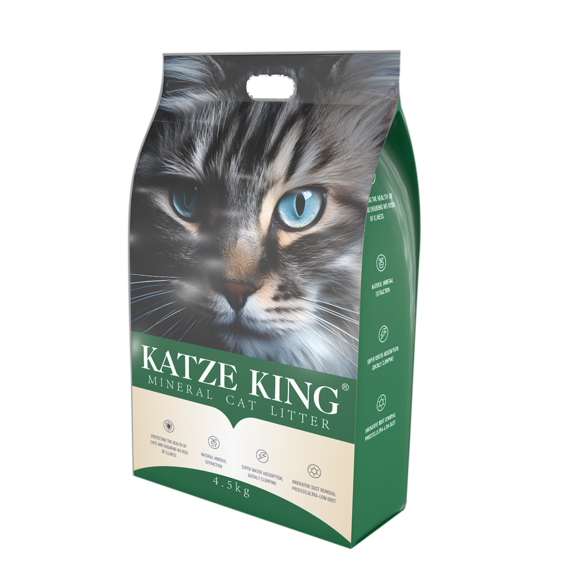 KATZE KING MINERAL CAT LITTER 1.5MM