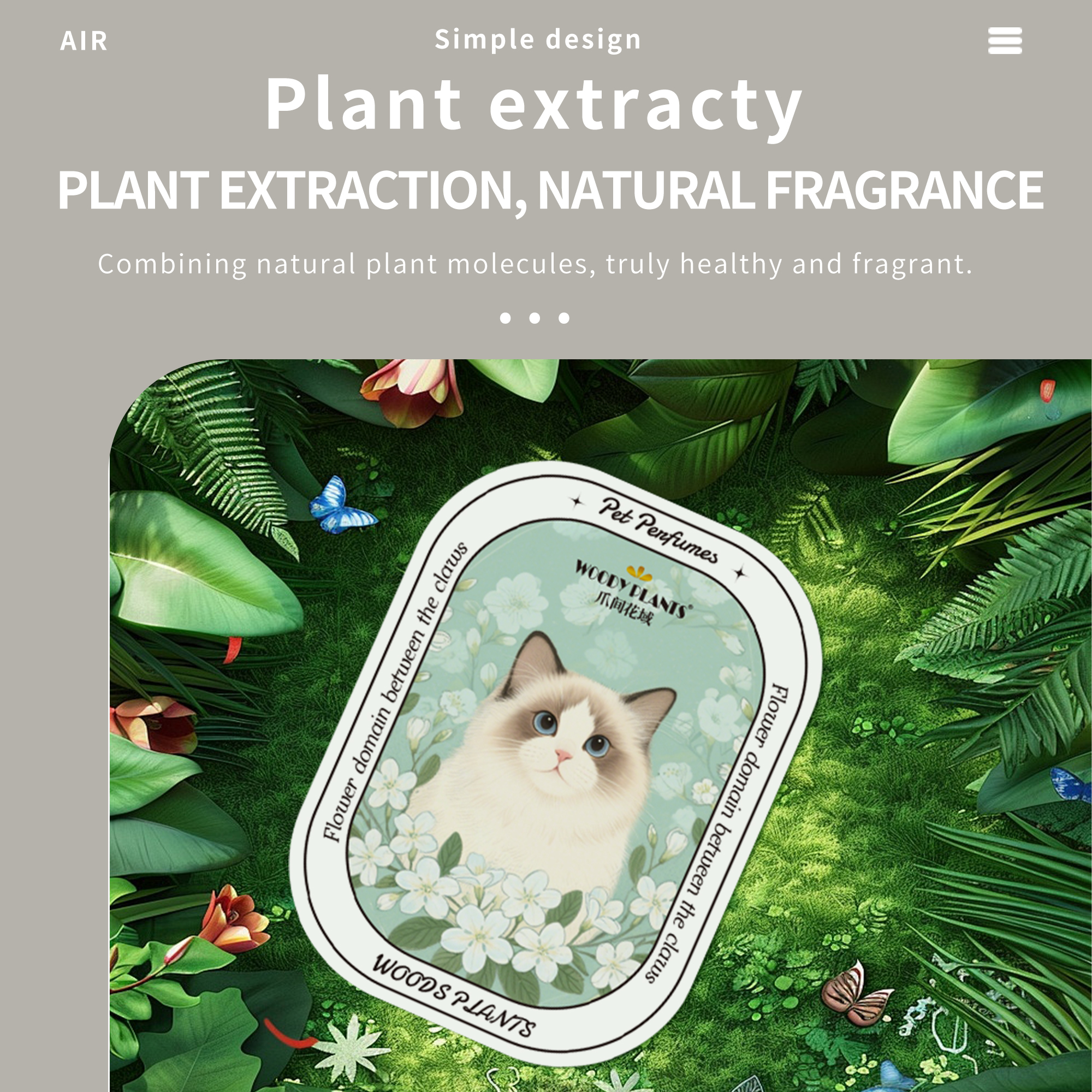 WOODY PLANTS SIMPLE HANGING PERFUME SHEET