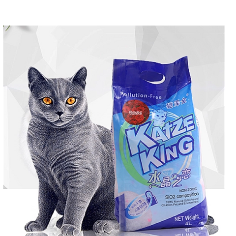 KATZE KING 3.8L SILICA GEL CAT LITTER CRYSTAL CAT LITTER