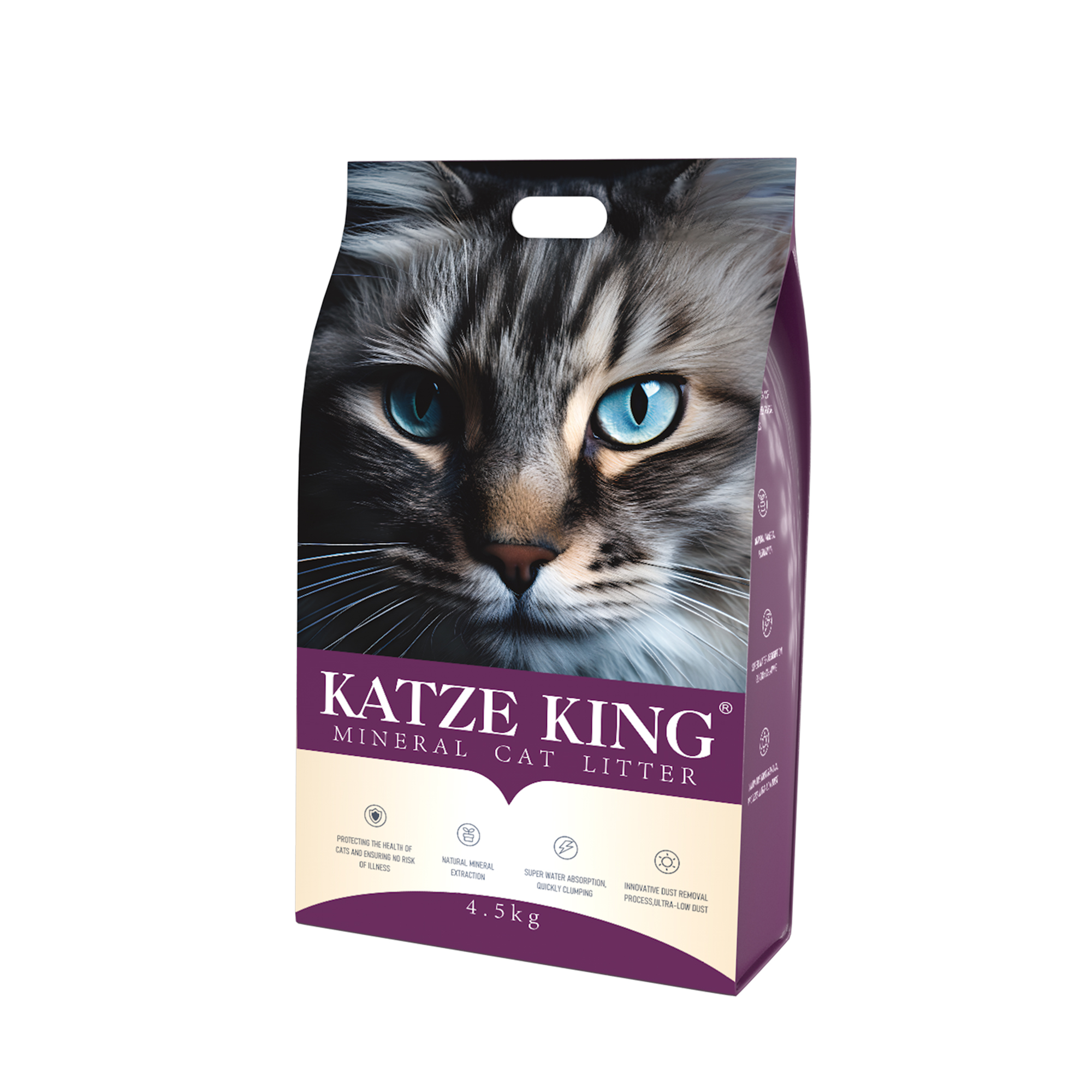 KATZE KING MINERAL CAT LITTER 1.5MM