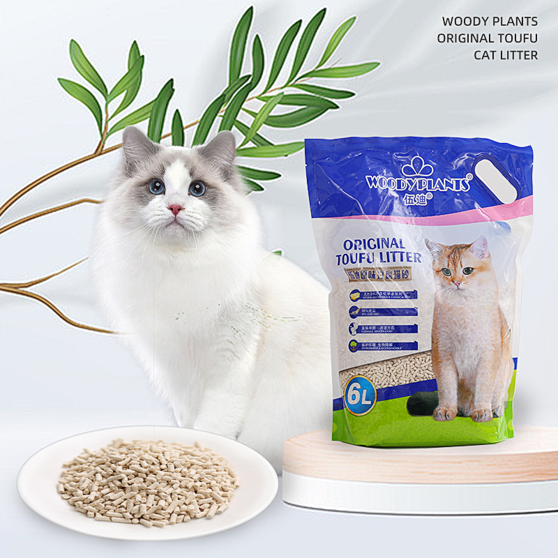 WOODY PLANT SOYA BEAN CAT LITTER 1.8MM FLUSHABLE CAT LITTER
